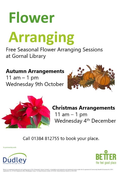 Gornal Library - Seasonal Flower Arranging